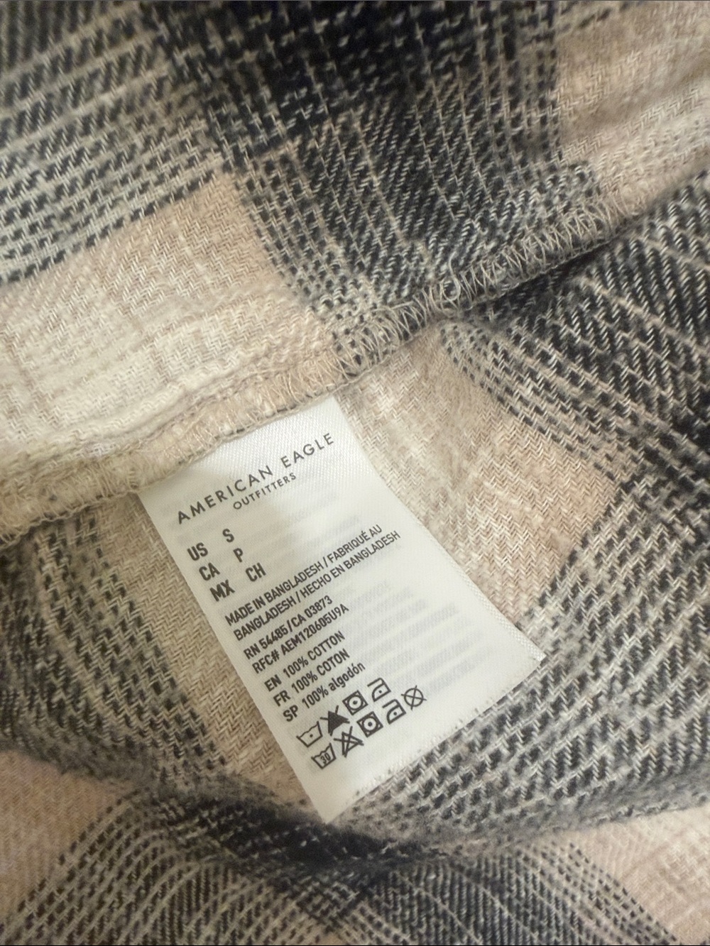 American Eagle Flannel Shirt - Picture 3 of 3